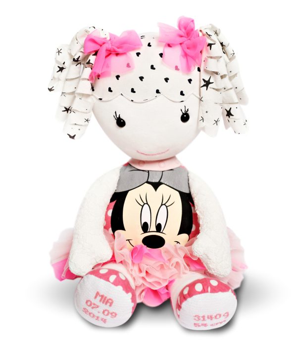 Lalka z ubranek dziecięcych ze spódniczką tutu